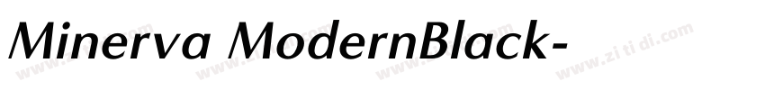 Minerva ModernBlack字体转换